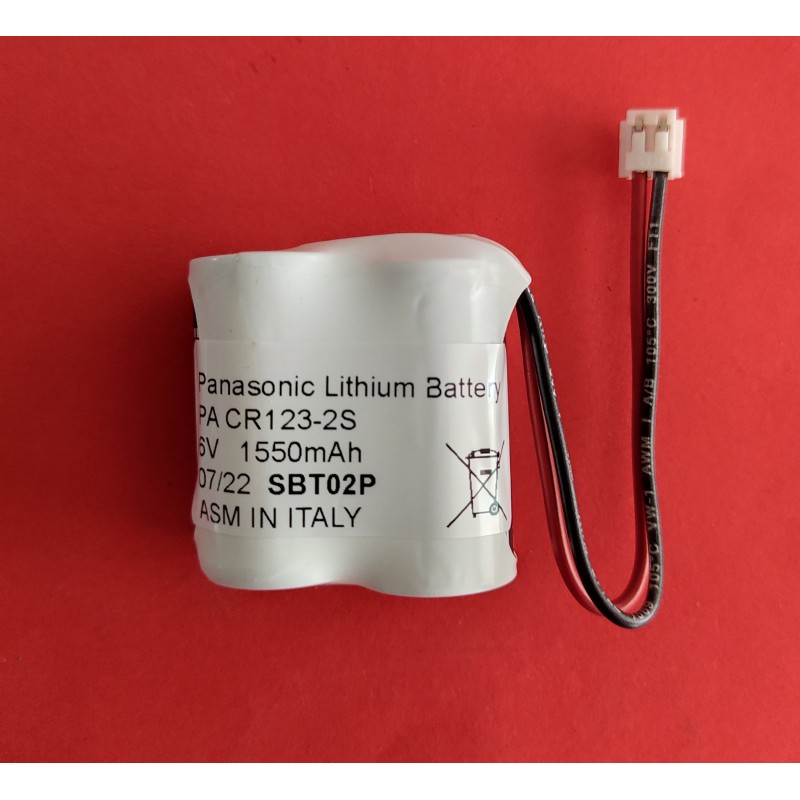 SELECT SBT02P Batteria al Litio Panasonic 2CR123A 6V 1,55Ah compatibile Select