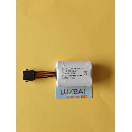 Batteria Litio 2ER18505M 2x3,6V 3,5Ah HCB compatibile WRMLIT18505 VISONIC