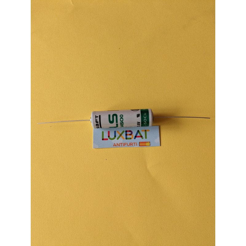Batteria al Litio SAFT LS14500CNA 3,6V 2,6Ah con reofori