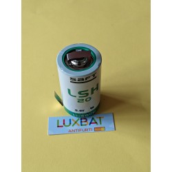 Batteria al Litio SAFT LSH20CNR 3,6V 13Ah con lamelle a saldare