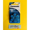 ZA675 - Pila Panasonic 1,4V per apparecchi acustici, Blister 6 pezzi