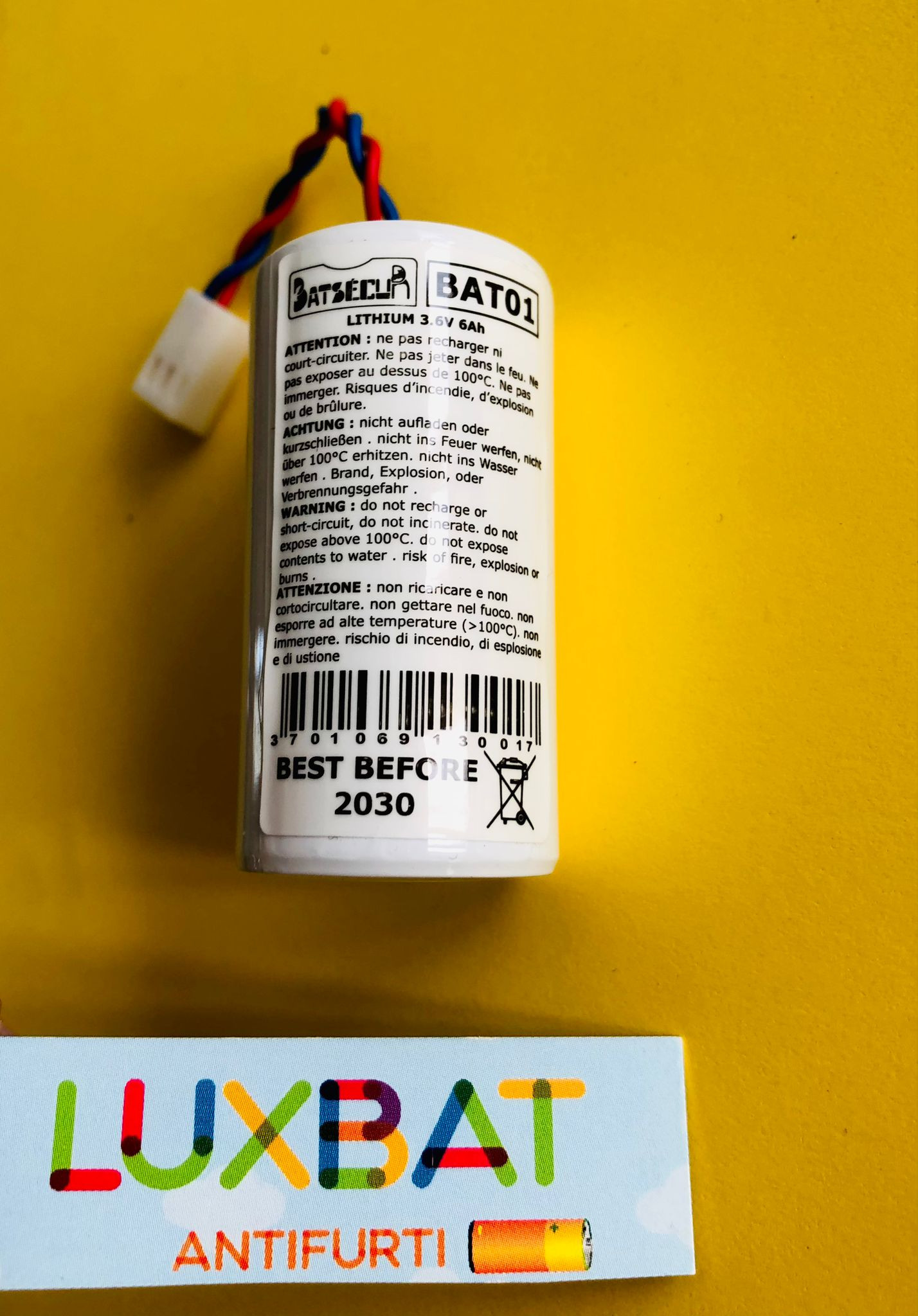 Batteria BAT01 Litio 3,6V 5Ah Compatibile BATLI01 DAITEM E LOGISTY - Foto 5
