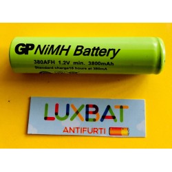 Batteria Ricaricabile Ni-Mh GP380AFH 1,2V 3800mAh size 7/5AF GP BATTERIES