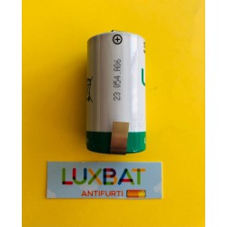 Batteria al Litio SAFT LSH14CNR 3,6V 5,8Ah con lamelle a saldare