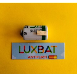 Batteria al Litio SAFT LS14250CNR 3,6V 1,2Ah con lamelle a saldare