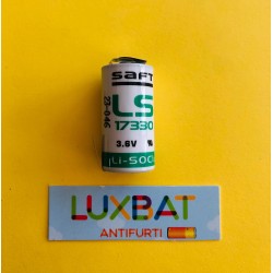 Batteria al Litio SAFT LS17330CNR 3,6V 2,1Ah con lamelle a saldare
