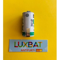 Batteria al Litio SAFT LS17330CNR 3,6V 2,1Ah con lamelle a saldare