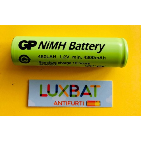 GP450LAH 1,2V 4500mAh Batteria Ricaricabile Ni-Mh size 18670 GP BATTERIES