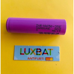 Batteria Ricaricabile Li-Ion SAMSUNG INR18650-35E 3,6V 3500mAh SENZA CIRCUITO DI PROTEZIONE