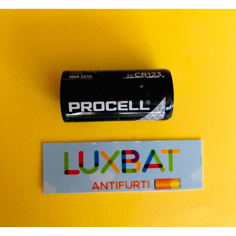 PROCELL CR123A 3V 1,55Ah Batteria al Litio Procell / Duracell CR17345