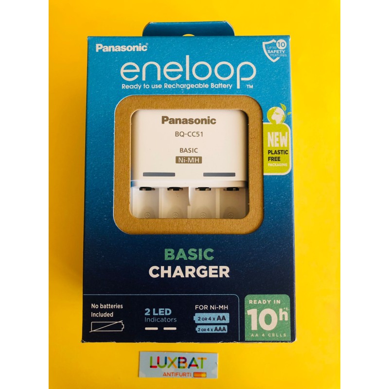 BQ-CC51E ENELOOP CARICABATTERIE 4 AA/AAA  per utilizzo occasionale K-KJ55MCC40E