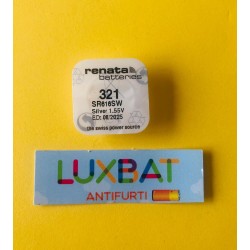 RENATA 321 Batteria Ossido d'Argento 1.55V SR616SW,V321,D321,321