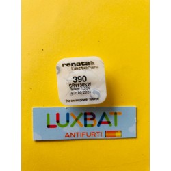 RENATA 390 Batteria Ossido d'Argento 1.55V SR1130SW,V390,D390,389