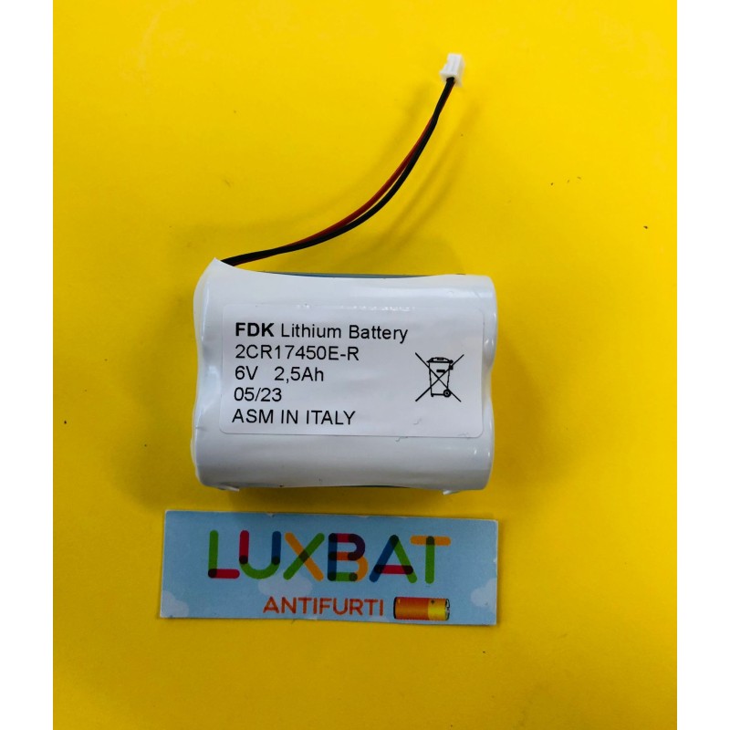 TELEPASS 2CR17450 6,0V 2,5Ah FDK Batteria al litio per TELEPASS