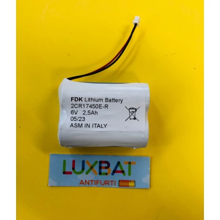 TELEPASS 2CR17450 6,0V 2,5Ah FDK Batteria al litio per TELEPASS