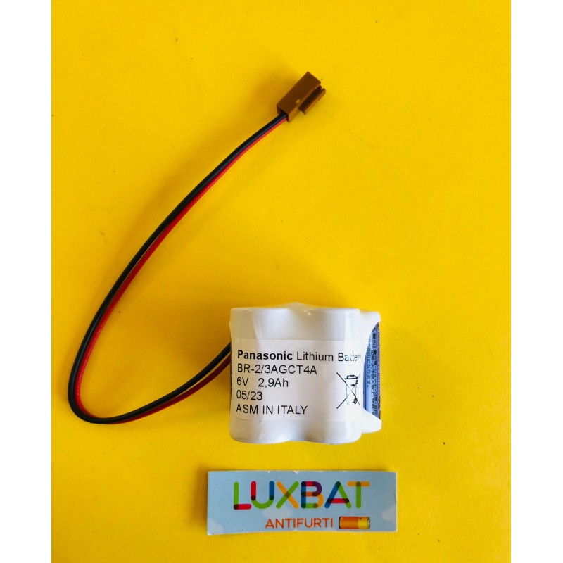 PANASONIC BR-2/3AGCT4A 6V 2400mAh per apparecchiature FANUC