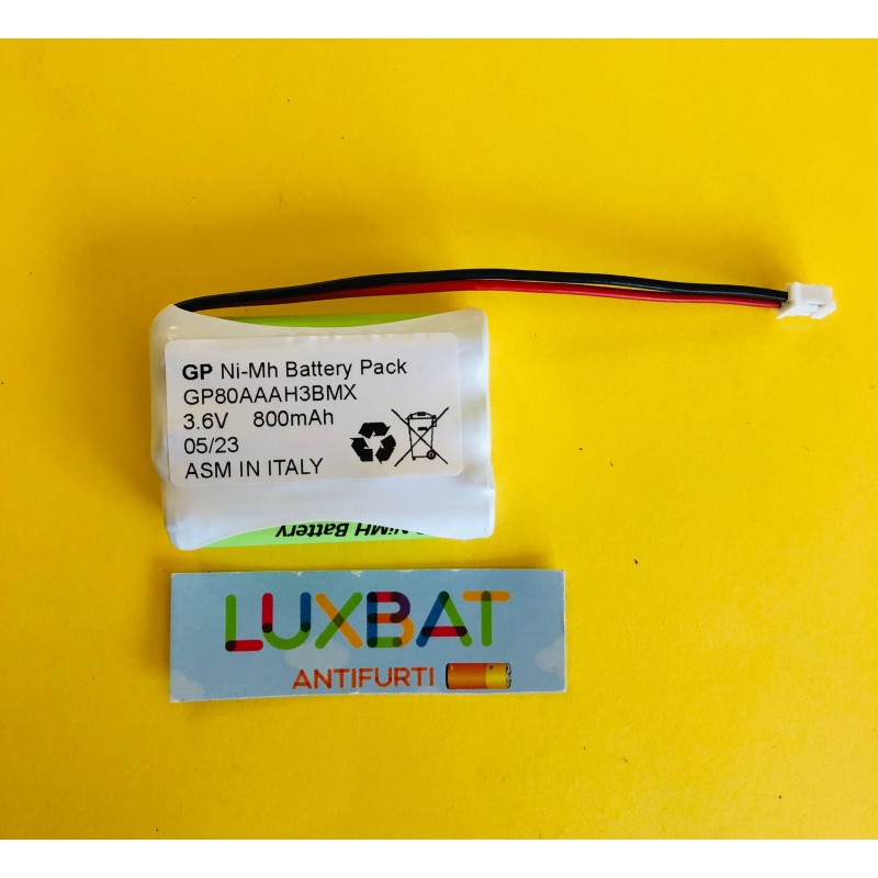 MOTOROLA MBP33 GP80AAAH3BMX 3,6V 800mAh Batteria al Ni-Mh per Baby Monitor