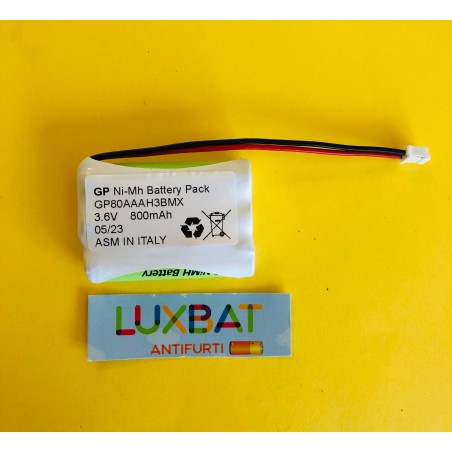 MOTOROLA MBP33 GP80AAAH3BMX 3,6V 800mAh Batteria al Ni-Mh per Baby Monitor