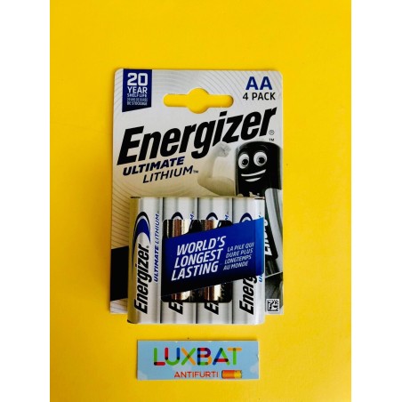 ENERGIZER ULTIMATE LITHIUM L91 AA 1,5V stilo al Litio blister 4pz