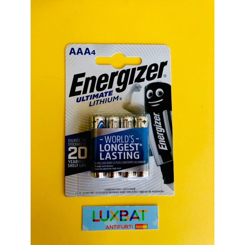 ENERGIZER ULTIMATE LITHIUM L92 AAA 1,5V ministilo al Litio blister 4pz