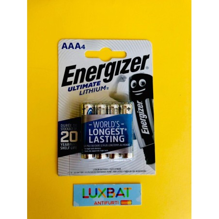 ENERGIZER ULTIMATE LITHIUM L92 AAA 1,5V ministilo al Litio blister 4pz
