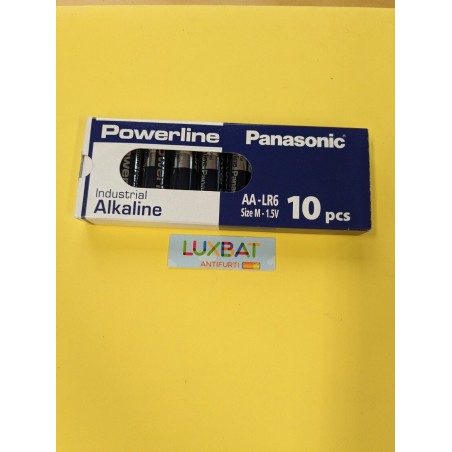 PANASONIC Powerline LR6 AA 1,5V Batteria stilo Alkalina box 10pz