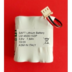Tecnoalarm LS14500-1S3P 3,6V 7,8Ah Batteria al Litio SAFT compatibile Tecnoalarm