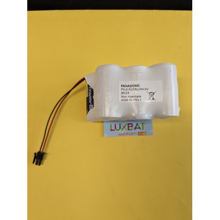 880.143 TECSA - Pacco batteria alcalina 9V SIRENA TECSA HORNER RADIO 131.016