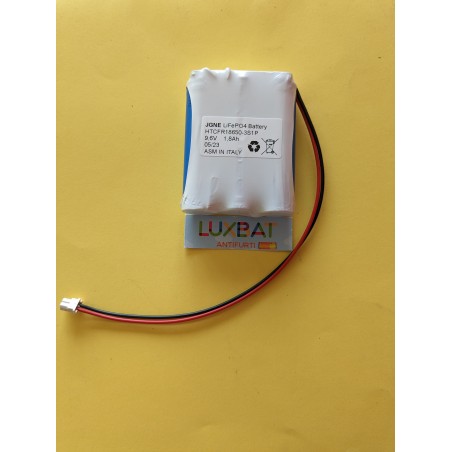Batteria LiFePo4 9,6V 1,8Ah lampade d'emergenza Beghelli, compatibile 415444001