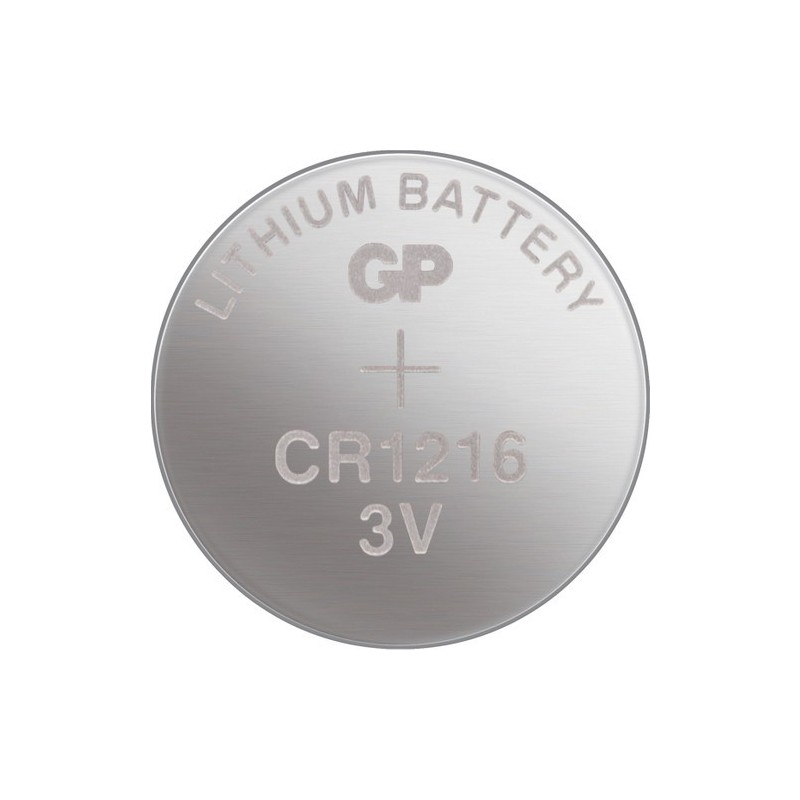 GPCR1216 3V Batteria al Litio, Blister da 5 pezzi