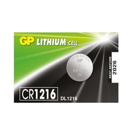 GPCR1216 3V Batteria al Litio, Blister da 5 pezzi
