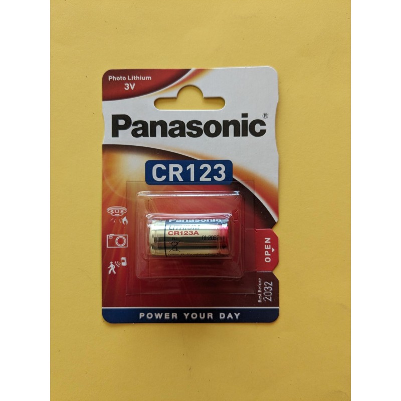 PANASONIC CR123 3V 1,55Ah Batteria al Litio blister singolo