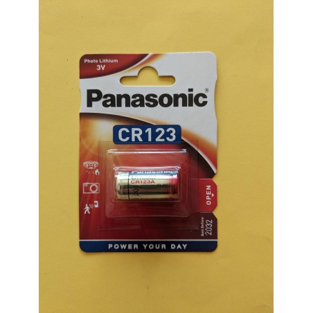 PANASONIC CR123 3V 1,55Ah Batteria al Litio blister singolo