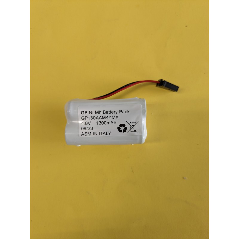 VISONIC WRMNIMH48 GP130AAM4YMX 4,8V 1,3Ah Batteria ricaricabile al Ni-Mh