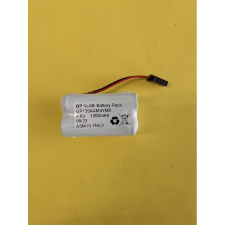 VISONIC WRMNIMH48 GP130AAM4YMX 4,8V 1,3Ah Batteria ricaricabile al Ni-Mh