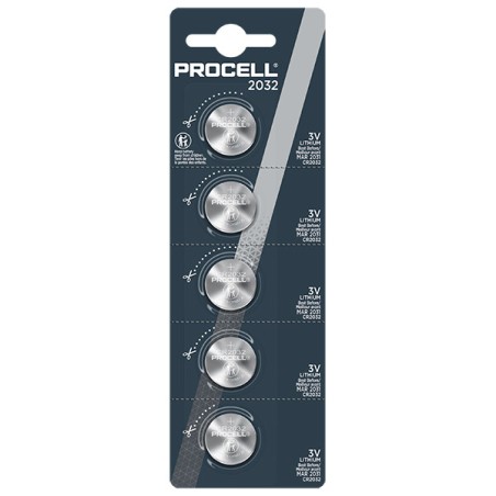 Batteria al Litio MN 2032 PROCELL, blister da 5 pezzi
