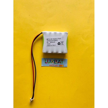 HONEYWELL 5800RP WIRELESS GP80AAAH5BMX 6V 0.8Ah Batteria Ricaricabile Ni-Mh