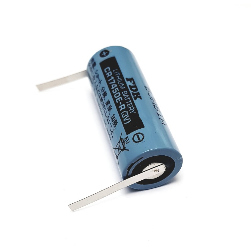 CR17450E-R 3V 2500mAh, Batteria al litio FDK con terminali a saldare size 4/5A