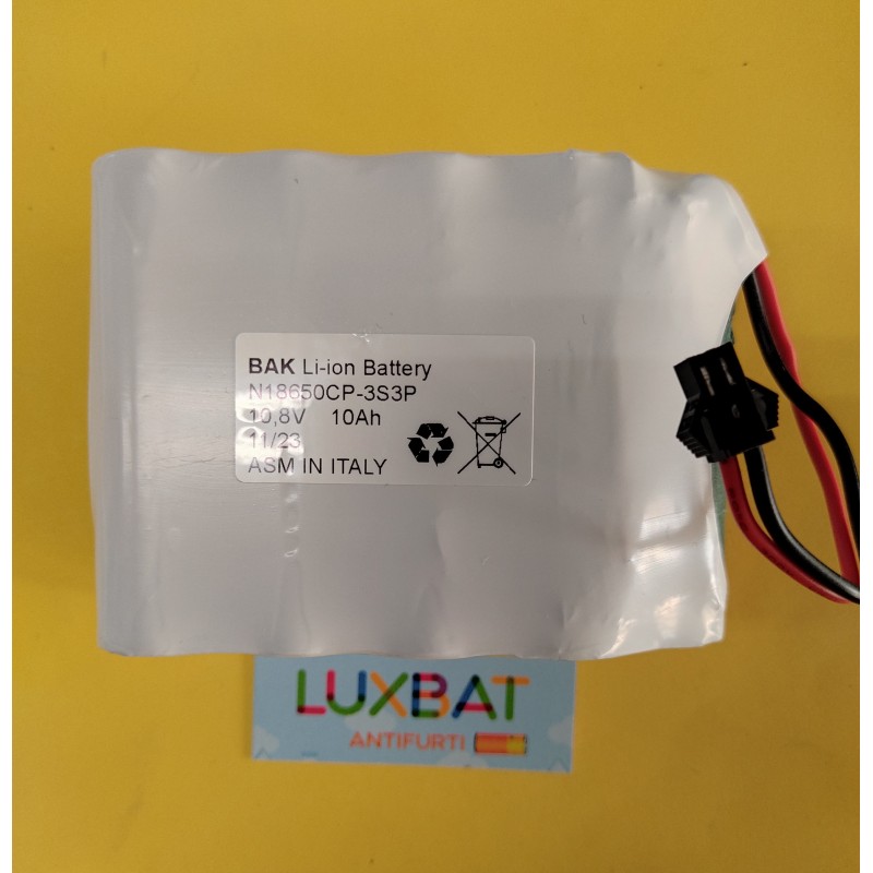 Batteria Ricaricabile al Li-Ion 10,8V (12,6V) 10Ah per faro Led BeamZ