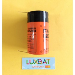 FANSO ER34615M/CNR Batteria al litio 3,6V 13Ah size D, con terminali a saldare