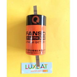 FANSO ER34615M/CNR Batteria al litio 3,6V 13Ah size D, con terminali a saldare