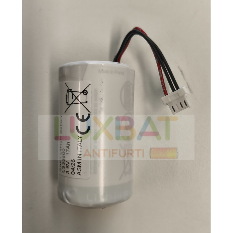 Batteria LS33600 3,6V 17Ah per contatori Gas smart