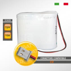 Pacco batteria al litio SAFT 2LSH20 7.2V 13Ah compatibile CSI