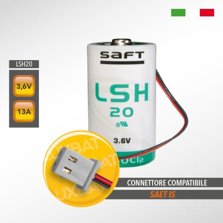 Batteria al Litio SAFT LSH20 3,6V 13Ah compatibile SAET IS