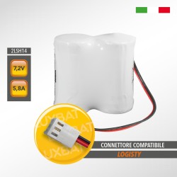 Pacco batteria al litio SAFT 2LSH14 7.2V 5,8Ah compatibile LOGISTY