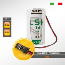 Batteria al Litio SAFT LSH14 3,6V 5,8Ah compatibile AVS