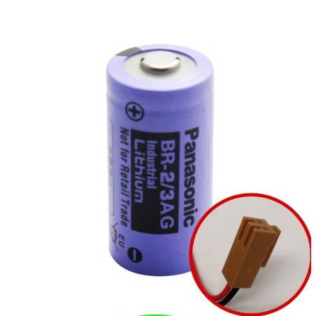 PANASONIC BR-2/3AG 3V 1450mAh per apparecchiature FANUC