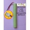 MITECH 2LS14500 SAFT 3,6V 5,2Ah Pacco Batteria al Litio