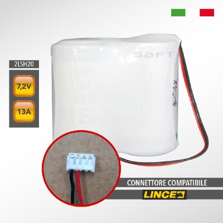 LINCE 2LSH20 SAFT 7.2V 13Ah Pacco batteria al litio