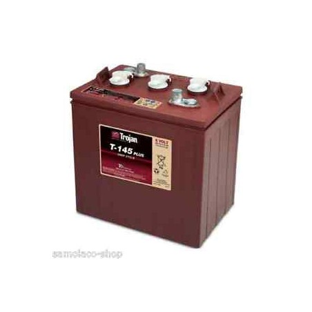 TROJAN T145 6V 260Ah (C20) Batteria al Piombo per uso ciclico T-145, Terminali tipo 1,2,3,4
